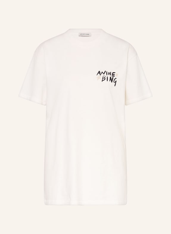 ANINE BING T-Shirt WALKER CREME / TAUPE / SCHWARZ