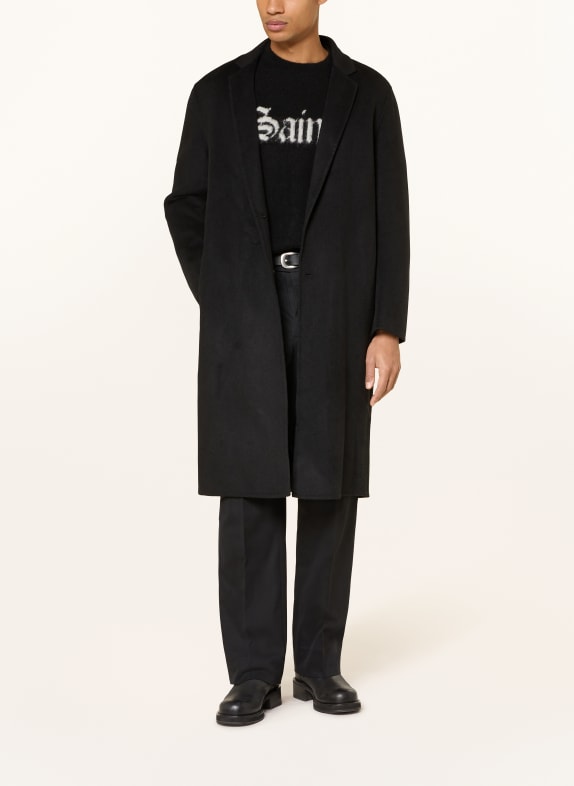ALLSAINTS BRAX wool coat BLACK