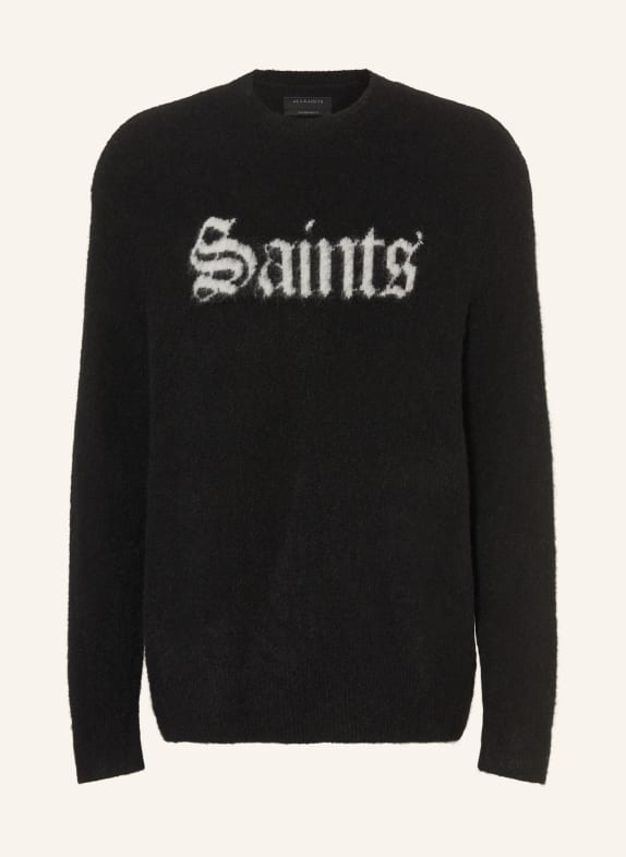 ALLSAINTS Pullover SAINTS mit Alpaka SCHWARZ / WEISS