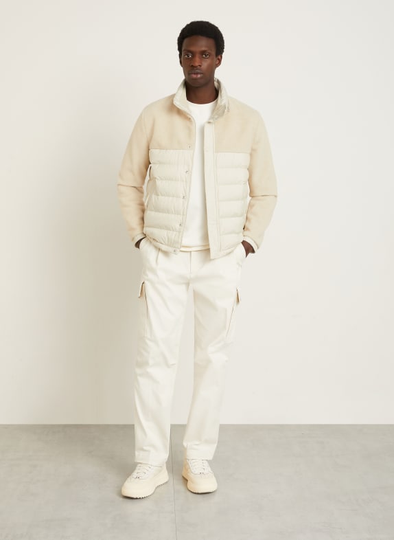 MONCLER Daunenjacke MISTRAL im Materialmix CREME