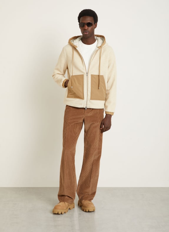 MONCLER sweatjack CRÈME / BEIGE