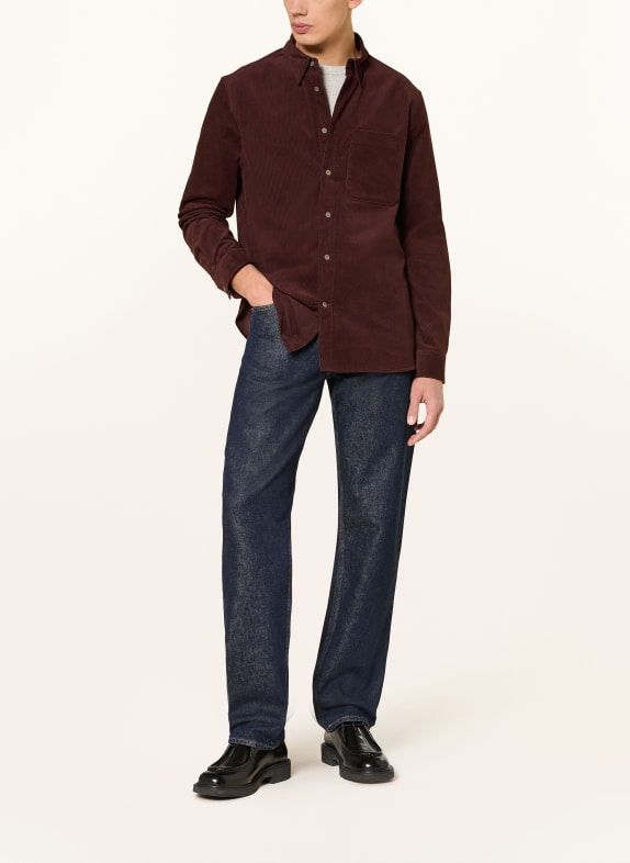 COS Cordhemd Relaxed Fit DUNKELROT