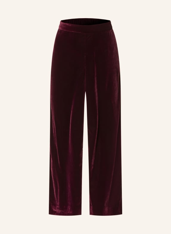 Phase Eight Marlenehose VALENTINA aus Samt DUNKELLILA