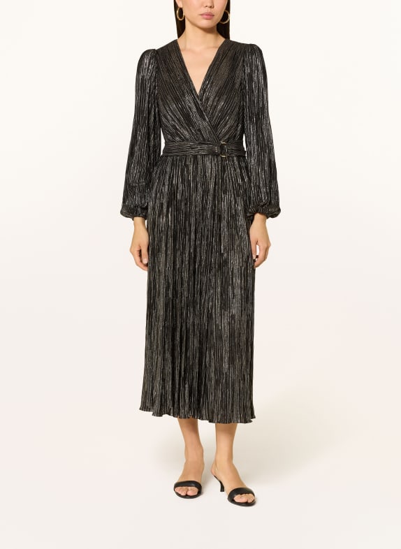 Phase Eight Kleid EMRE mit Glitzergarn SCHWARZ / SILBER