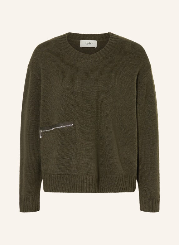 ba&sh Cashmere-Pullover CESNIK KHAKI