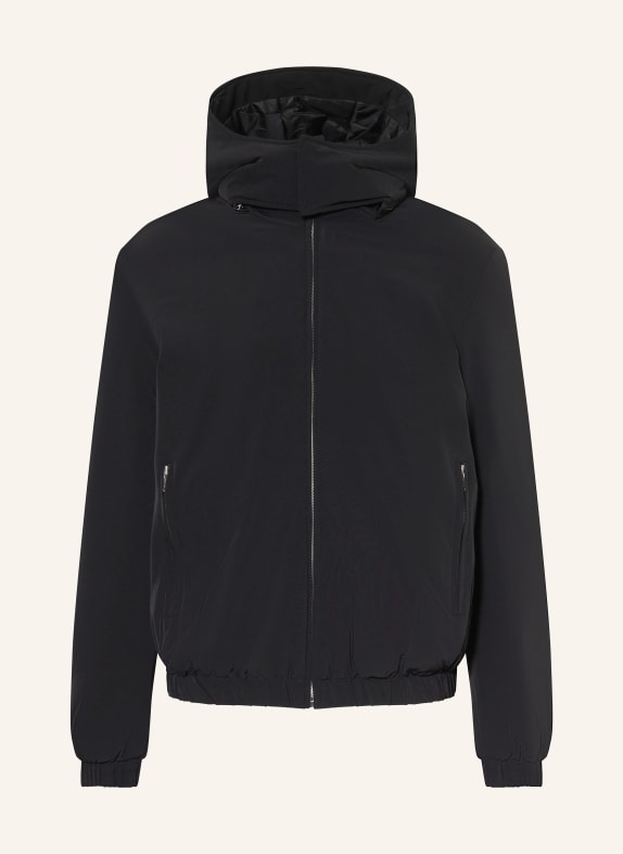 SANDRO Jacke mit abnehmbarer Kapuze SCHWARZ