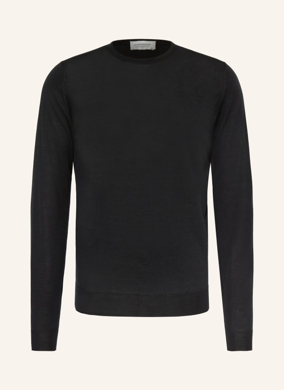 JOHN SMEDLEY Pullover aus Merinowolle SCHWARZ