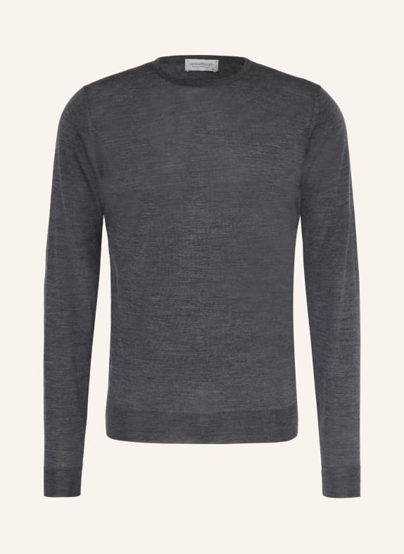 JOHN SMEDLEY Pullover aus Merinowolle DUNKELGRAU