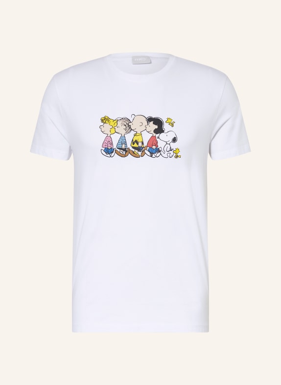mey Sleep shirt series mey × PEANUTS WHITE