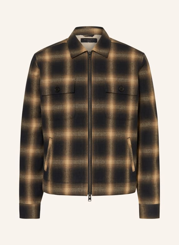 ALLSAINTS Overjacket MATHERS DUNKELBRAUN / HELLBRAUN / SCHWARZ