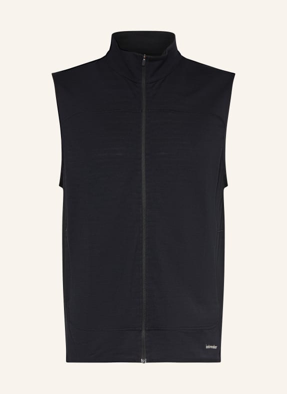 icebreaker Gilet fonctionnel MER 300 DESCENDER NOIR