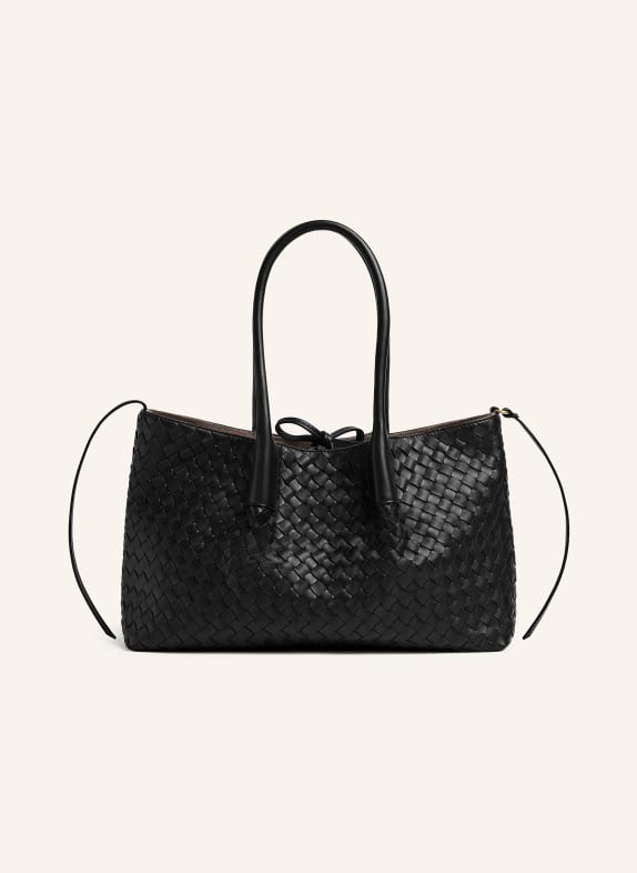 BOTTEGA VENETA Shopper PINACOTECA zum Wenden BLACK - FONDANT/MUSE BRASS