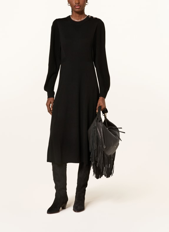 ba&sh Strickkleid JINNA SCHWARZ