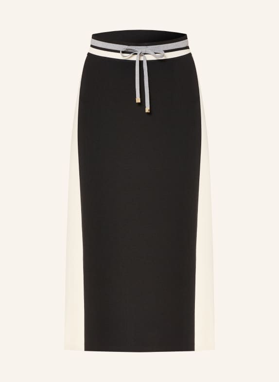 ELENA MIRO Strickrock SCHWARZ / WEISS