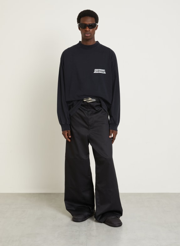 BALENCIAGA T-shirt à manches longues NOIR
