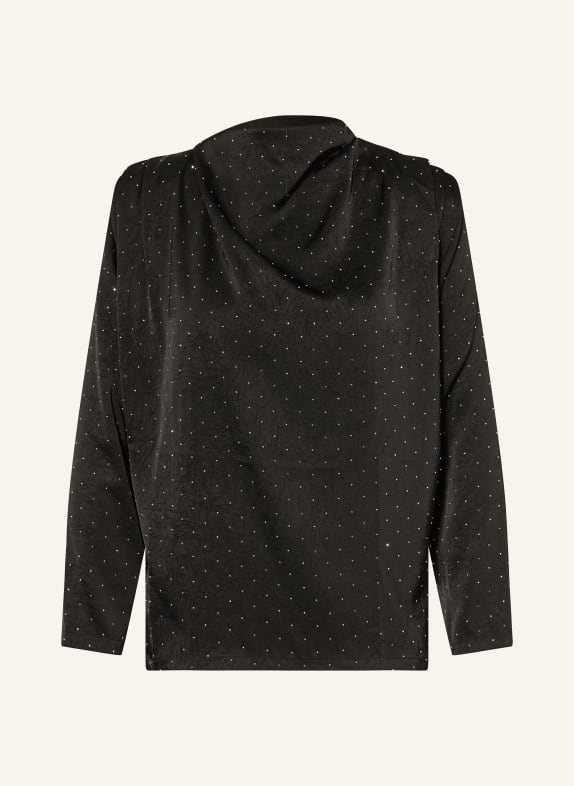ba&sh Blusenshirt DEBRA mit Schmucksteinen SCHWARZ