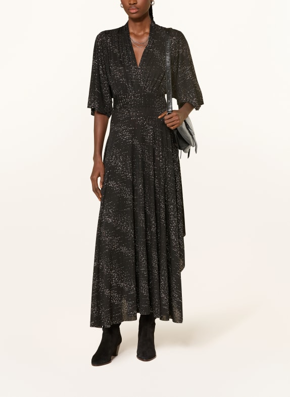 ba&sh Kleid TRESOR mit Glitzergarn SCHWARZ