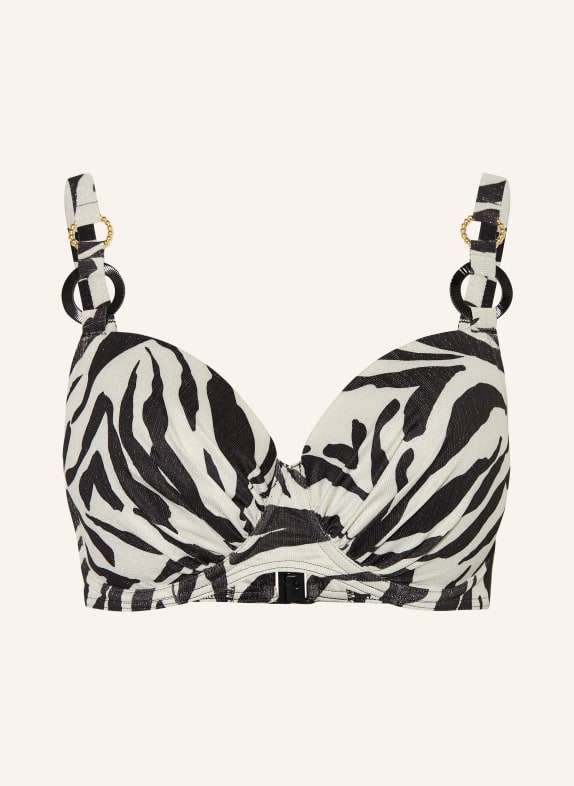 PrimaDonna Bügel-Bikini-Top DALICE mit Glitzergarn SCHWARZ / SILBER