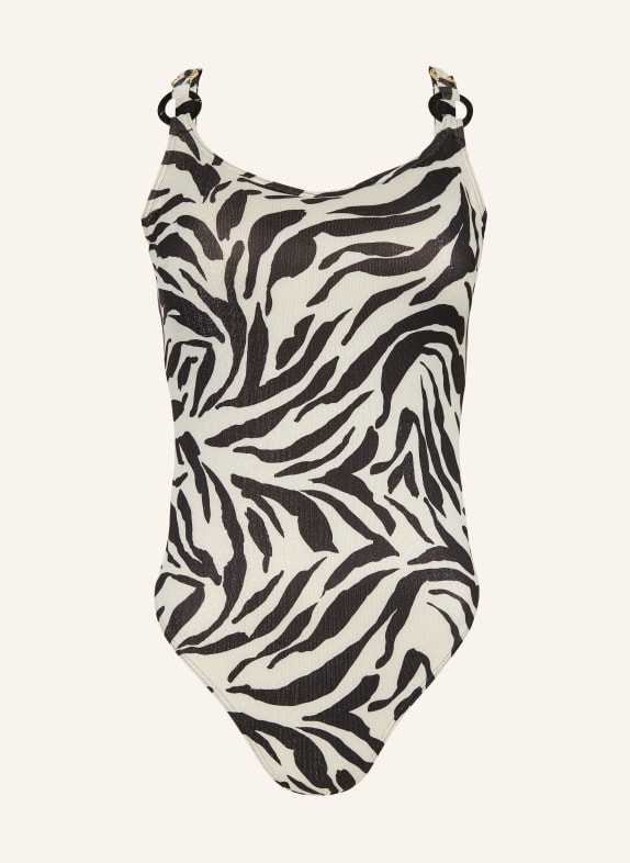 PrimaDonna DALICE swimsuit with glitter yarn BLACK / SILVER