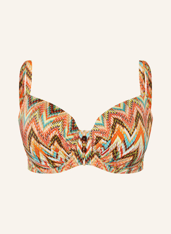 PrimaDonna Bügel-Bikini-Top TUBOU ORANGE / GELB / TÜRKIS