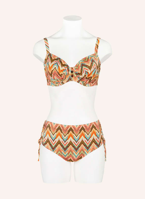 PrimaDonna Bikinitop met beugels TUBOU ORANJE / GEEL / TURQUOISE