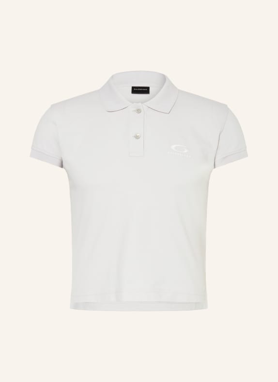 BALENCIAGA Piqué-Poloshirt HELLGRAU