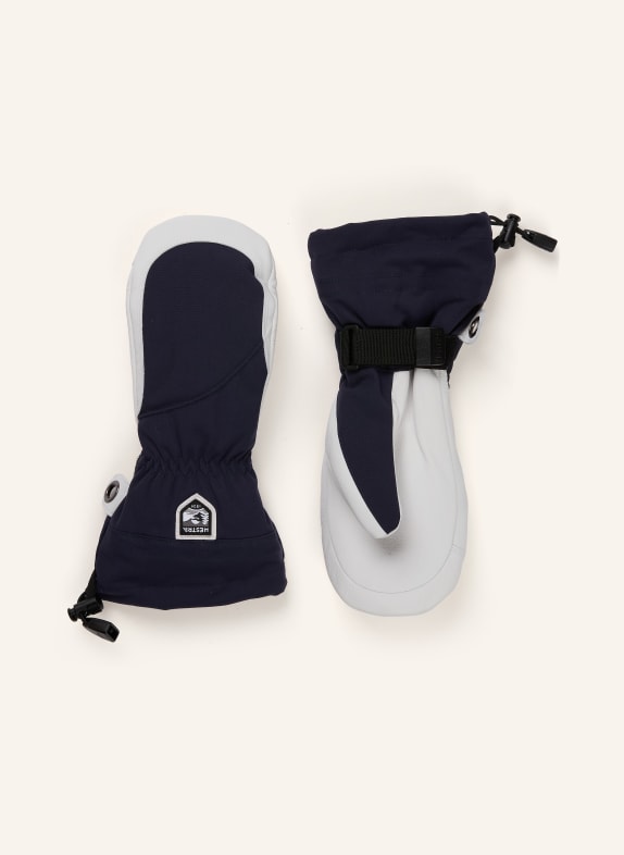 HESTRA Mittens ARMY LEATHER HELI BLACK / WHITE