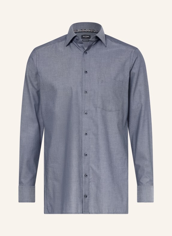 OLYMP Hemd Luxor modern fit DUNKELBLAU / WEISS