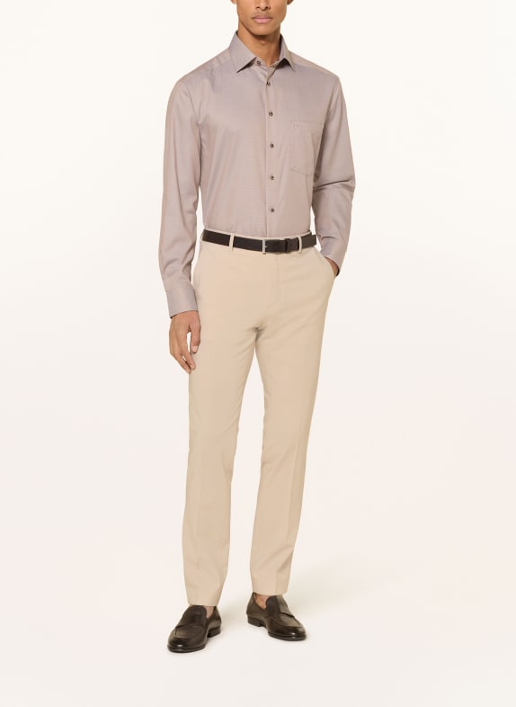 OLYMP Hemd Luxor comfort fit KHAKI / GRAU