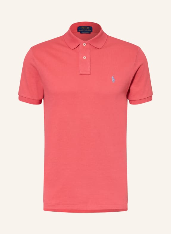 POLO RALPH LAUREN Piqué-Poloshirt Custom Slim Fit HELLROT