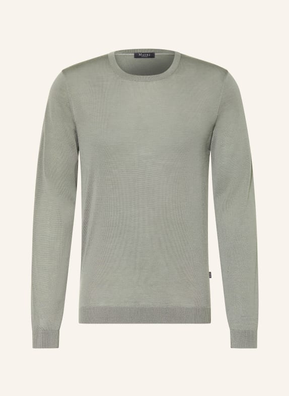 MAERZ MUENCHEN Pullover aus Merinowolle KHAKI