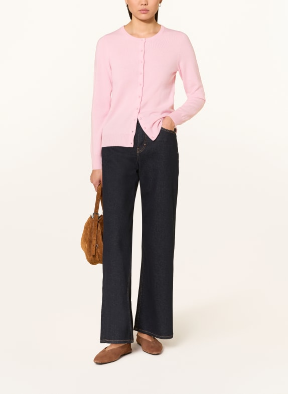 REPEAT Gebreid vest van kasjmier ROZE