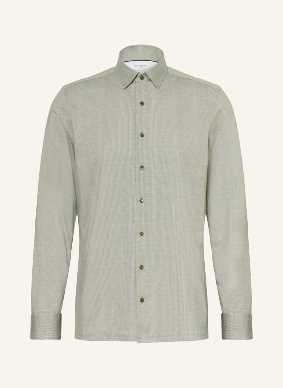 OLYMP Jerseyhemd Luxor 24/Seven modern fit GRÜN / WEISS