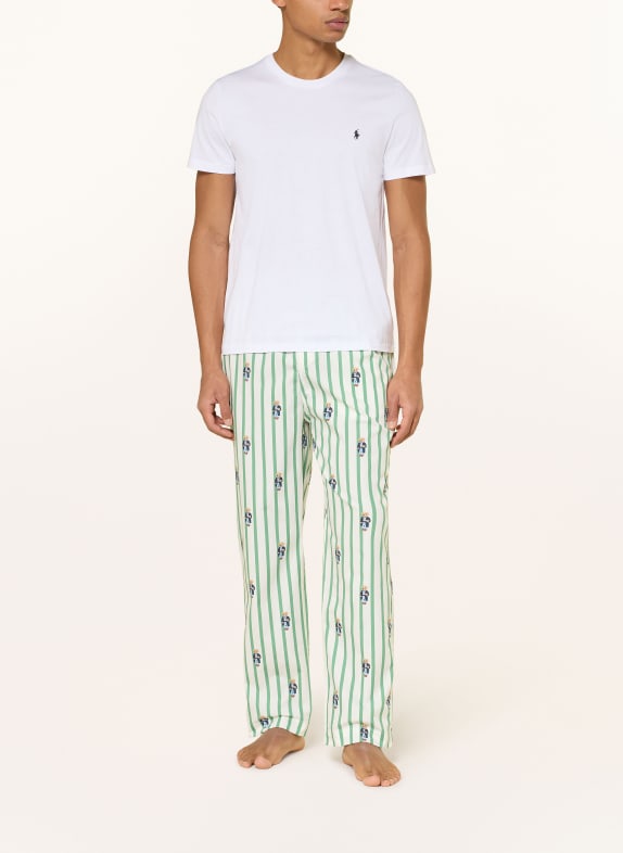 POLO RALPH LAUREN Loungeshirt WIT / DONKERBLAUW