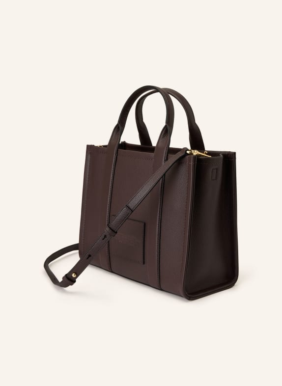 MARC JACOBS Shopper THE MEDIUM TOTE BAG LEATHER DUNKELBRAUN