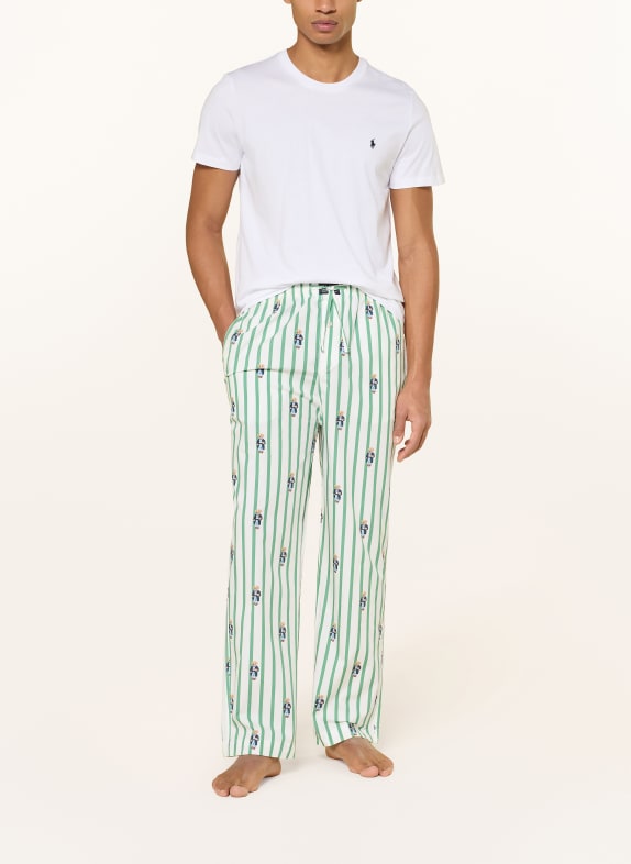 POLO RALPH LAUREN slaapbroek WIT / GROEN