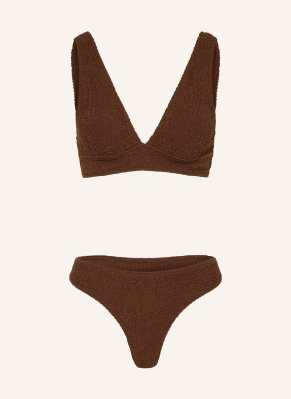 sorbet island Bralette bikini AQUA BROWN