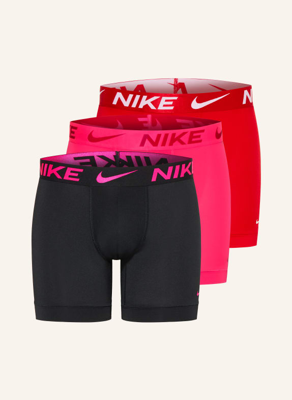 Nike 3er-Pack Boxershorts DRI-FIT ESSENTIAL MICRO SCHWARZ / NEONPINK / ROT