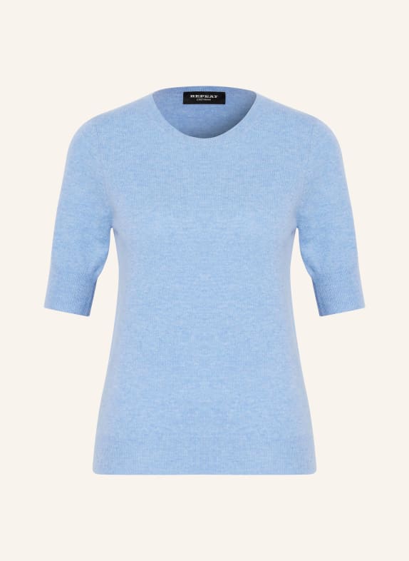 REPEAT Strickshirt aus Cashmere HELLBLAU