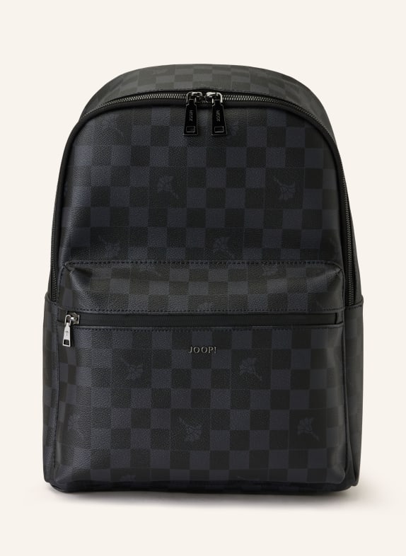 JOOP! Batoh MIKO s přihrádkou na notebook ČERNÁ / TMAVĚ ŠEDÁ