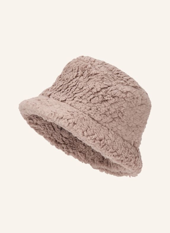 CAPO Bucket-Hat aus Teddyfell TAUPE