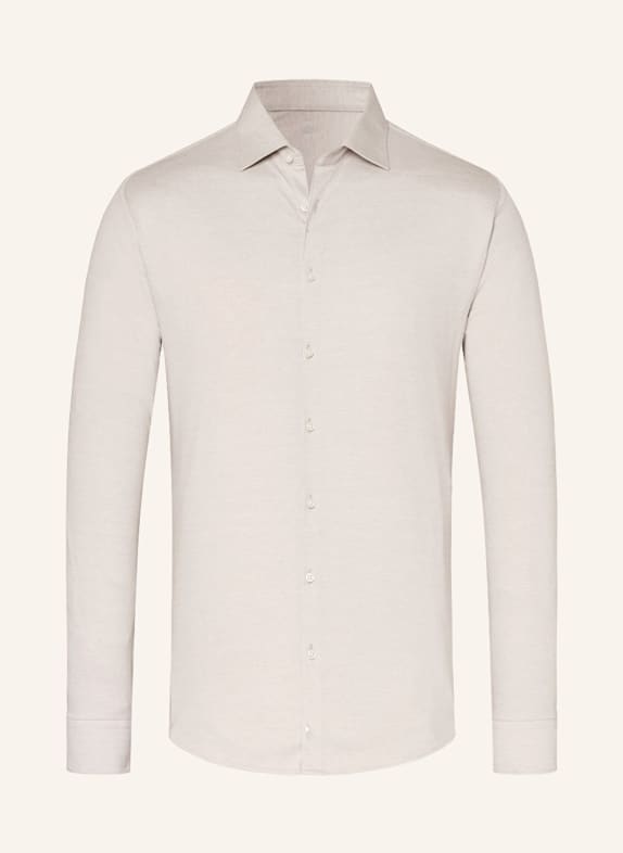 DESOTO Jerseyhemd Slim Fit BEIGE