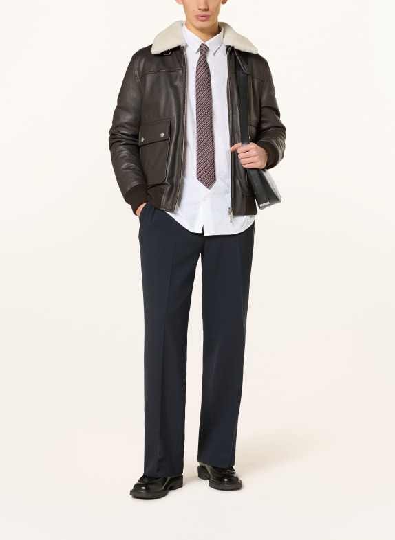 SANDRO Jerseyhose Straight Fit DUNKELBLAU