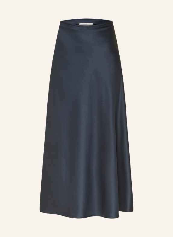 Juvia Satin skirt FLEUR DARK BLUE