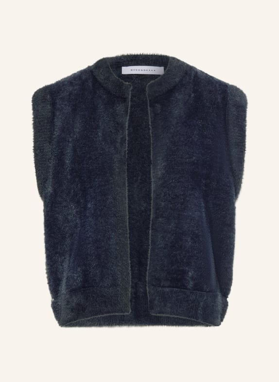 RINO & PELLE Pletený obal ELONA TMAVĚ MODRÁ