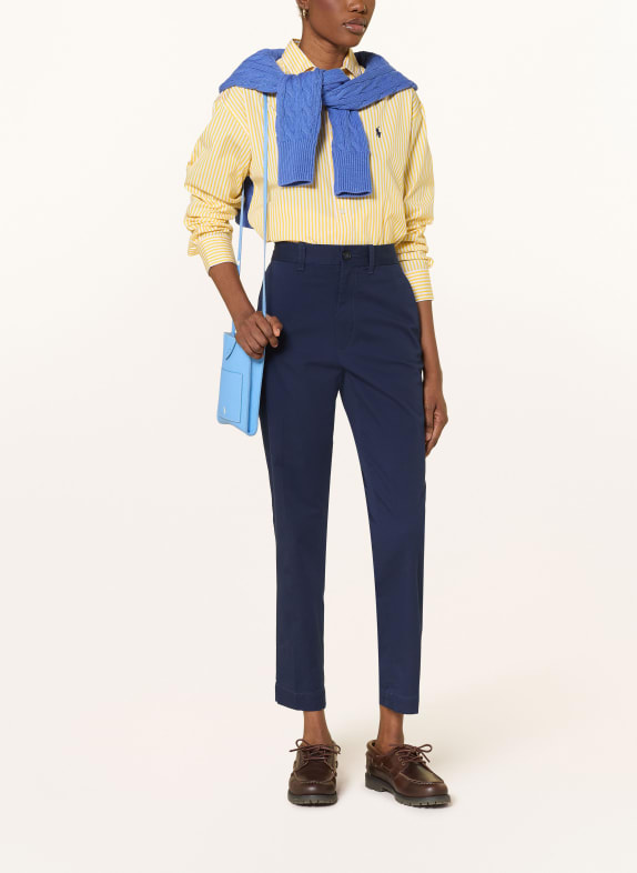 POLO RALPH LAUREN overhemdblouse GEEL / WIT