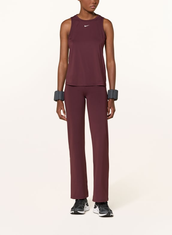 Nike Trainingsbroek DRI FIT ONE DONKERROOD