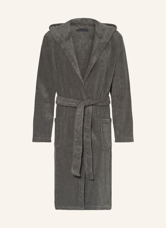 TOMMY HILFIGER Pánský župan ŠEDÁ