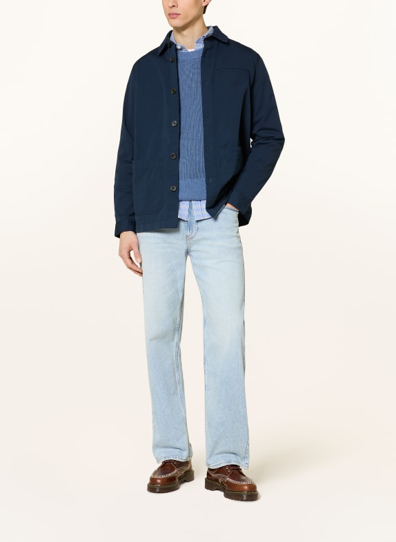 Barbour Overshirt COLE DONKERBLAUW
