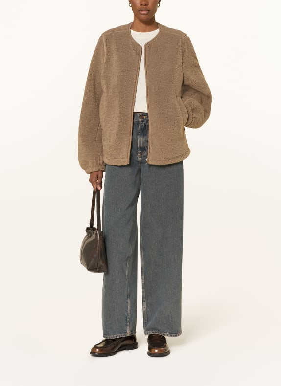 SAMSØE  SAMSØE Teddy jacket SAAUTUMN LIGHT BROWN